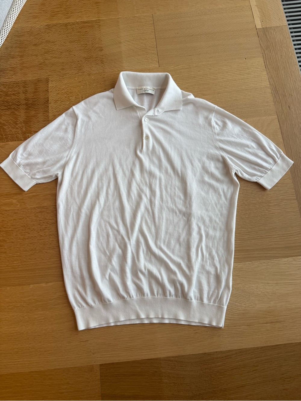White Short-Sleeve Polo